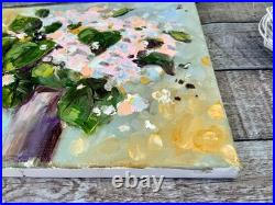Original Art Flowers Painting Floral Painting 9 x 12 Impasto Oil Painting