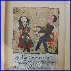 Original Art Oil Painting & Découpage Artist Barbara Olsen Patriotic Folk Art