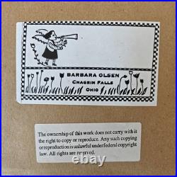 Original Art Oil Painting & Découpage Artist Barbara Olsen Patriotic Folk Art