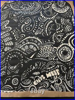 Original Art Painting Large Acrylic Paper Abstract Folk Surreal 29 X 24