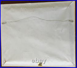 Original Art Painting Tropical Village Market Scene by R Alaby Folk Art Haiti