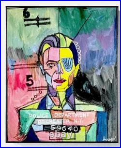 Original Bowie Painting Acrylic Contemporary Fine Art Decor Expressionist 16x20