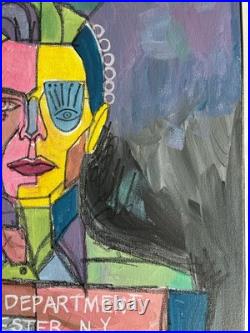 Original Bowie Painting Acrylic Contemporary Fine Art Decor Expressionist 16x20