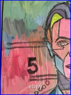 Original Bowie Painting Acrylic Contemporary Fine Art Decor Expressionist 16x20