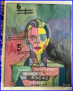 Original Bowie Painting Acrylic Contemporary Fine Art Decor Expressionist 16x20