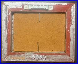 Original CATE MANDIGO'Rita the DOG' Dalmation MINIATURE FOLK ART Oil Painting