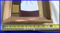 Original FRIDA KAHLO Oil on Canvas PAINTING By R. Luna Mexican FOLK ART #1