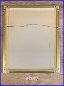 Original Folk Art Donut Stand Scene Ink & Gouache Painting Signed Silverberg