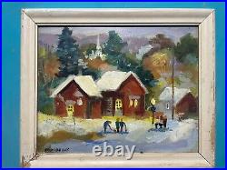 Original Folk Art John Reily Delightful Little Jewel Sgnd Frmd