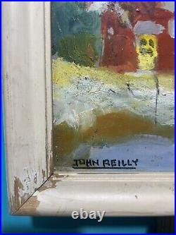 Original Folk Art John Reily Delightful Little Jewel Sgnd Frmd