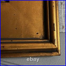 Original Folk Art Painting Ladies Tea Party Salon Gold Frame Laura Mostaghel