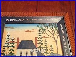Original Folk Art Salt Box Painting Signed by D. Masters Kriebel