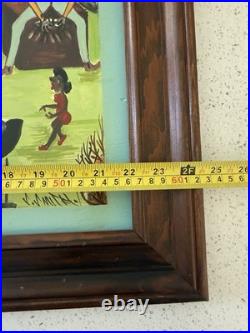 Original Jamaican Folk Art Calypso Scene Painting