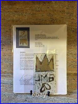 Original Jean-Michel Basquiat SAMO 80 NYC 1980 Signed Graffiti portrait postcard