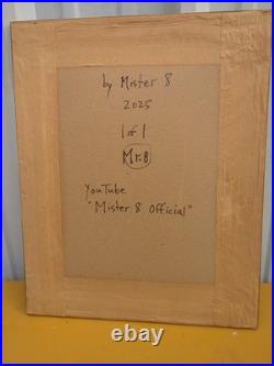 Original Kitchen Folk Art Signed By Artist Mister 8- Salt & Pepper 17x21 Framed
