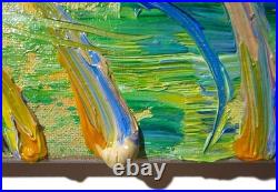 Original Landscape Oil Painting Modern Canvas Garden Flowers Nr Art Signed 16x20