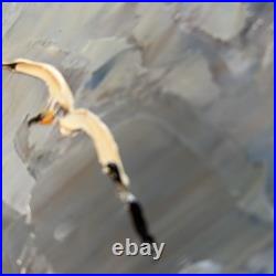 Original Morris Katz Oil On Masonite Painting 1979 Seacoast Framed W Newspaper