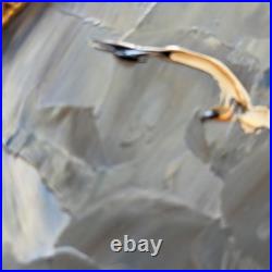 Original Morris Katz Oil On Masonite Painting 1979 Seacoast Framed W Newspaper