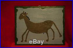 Original Mose T Moses Tolliver Swayback Horse Painting American Folk Art
