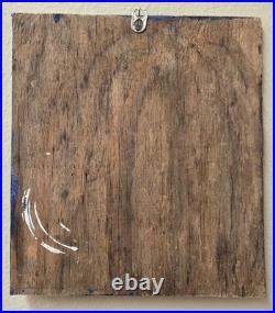 Original Mose Tolliver MoseT Alabama Folk Outsider Art Painting on Wood Lizard