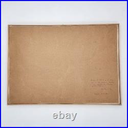 Original Oil Painting Croatia Townscape Signed Framed Contemporary Folk Art