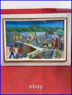 Original Oil Painting Haitian by Artist M. Marcelin