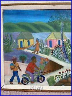 Original Oil Painting Haitian by Artist M. Marcelin