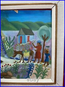 Original Oil Painting Haitian by Artist M. Marcelin