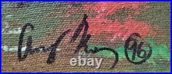 Original Oil Painting/Signed/Rocky Mountain Landscape/American Folk Art/Outsider Original Oil Painting/Signed/Rocky Mountain Landscape/American Folk Art/Outsider