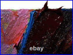 Original Oil? Painting Vintage? Art Signed'25 Outsider Beach? Woman Girl Hat Fauve