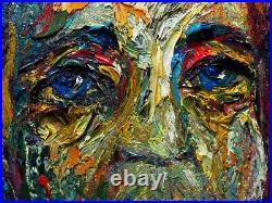 Original Oil? Painting? Vintage? Art? Signed Art Outsider Abstract Expressionist Pop