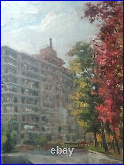 Original Oil Painting/Watergate Hotel/Washington DC/American Folk Art/1975