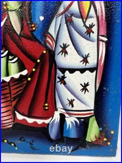 Original Oil on Canvas Painting Unsigned Haitian Folk Art 8X10 Caribbean Art Original Oil on Canvas Painting Unsigned Haitian Folk Art 8X10 Caribbean Art