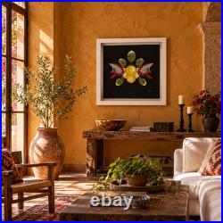Original Painting Birds Folk Art Alejandro Rangel Hidalgo Rangeliano Colima