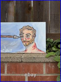 Original Painting by Daniel Noah Garcia 12x36 Acrylic On Canvas Signed