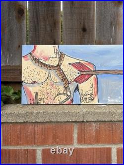 Original Painting by Daniel Noah Garcia 12x36 Acrylic On Canvas Signed