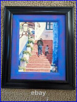 Original Signed Watercolor Moments In A Day Karen Vernon Very RARE Framed