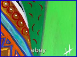 Original Southwest Folk Art Painting Hope Strickland 24x30 Canvas Contemporary D