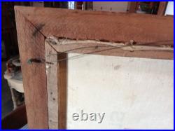 Original Vintage Signed E. Daniel Haitian Folk Art Oil Painting Market Scene