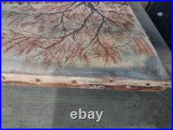 Original Winter Landscape Oil Painting Signed By Lilian Russ 1951 Canvas Medium