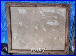 Original Winter Landscape Oil Painting Signed By Lilian Russ 1951 Canvas Medium