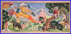 Original french gouache by Charles W. Dubois Illustration children tales 1920