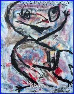 Original painting of Puppet in Mexican Folk Art, Outsider, Raw Art style