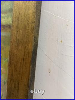 Original quality vintage art Humble folks working in rice paddies FRMD SGND