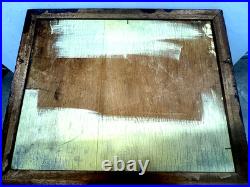 Original quality vintage art Humble folks working in rice paddies FRMD SGND