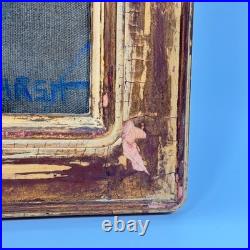 Original vintage oil on canvas painting by American artist W. E. Marsh, signed Original vintage oil on canvas painting by American artist W. E. Marsh, signed