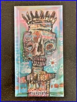 Outsider Artist Jesse Reno 2008 Original Mixed Media Painting wood Signed book