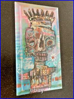 Outsider Artist Jesse Reno 2008 Original Mixed Media Painting wood Signed book