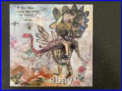 Outsider Artist Jesse Reno 2008 Original Mixed Media Painting wood Signed book