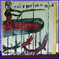 Outsider Folk Art Double Sided Painting By Willie Jinks (1921-2012) Outsider Folk Art Double Sided Painting By Willie Jinks (1921-2012)